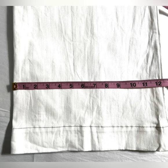 INC INTERNATIONAL CONCEPTS TIE-WAIST CULOTTE PANTS, WHITE, Size 12 - Picture 13 of 13